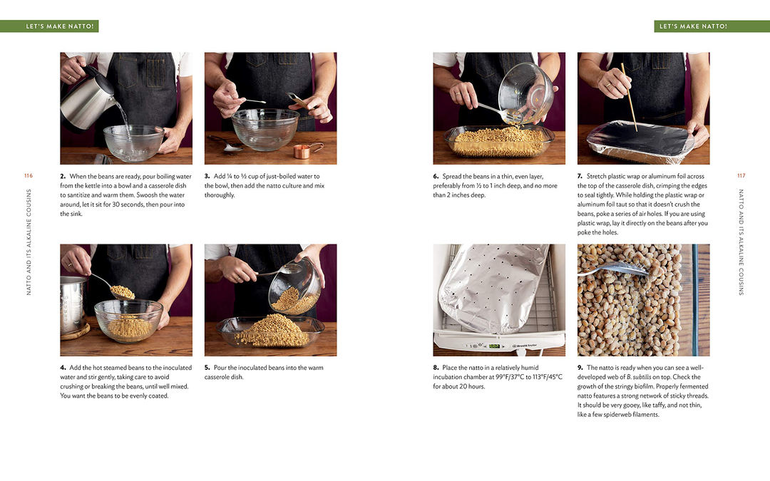 Book: Miso, Tempeh, Natto &amp; Other Tasty Ferments: A Step-by-Step Guide to Fermenting Grains and Beans (paperback)